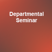 Departmental Seminar 2019-20